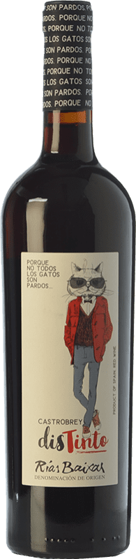 15,95 € | Vino Tinto CastroBrey Distinto Roble D.O. Rías Baixas Galicia España Caíño 75 cl