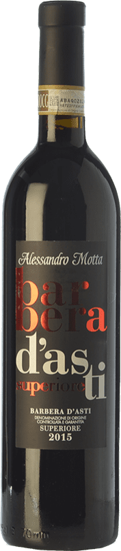 Kostenloser Versand | Rotwein Alessandro Motta Superior D.O.C. Barbera d'Asti Piemont Italien Barbera 75 cl