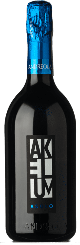 Free Shipping | White Sparkling Wine Andreola Akelum Brut D.O.C.G. Asolo Prosecco Veneto Italy Glera 75 cl