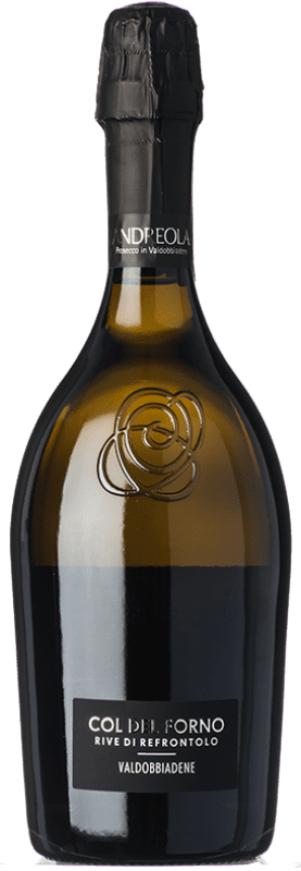Kostenloser Versand | Weißer Sekt Andreola Col del Forno Brut — Herb D.O.C.G. Prosecco di Conegliano-Valdobbiadene Venetien Italien Glera 75 cl