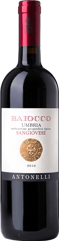 8,95 € Free Shipping | Red wine Antonelli San Marco Baiocco I.G.T. Umbria Umbria Italy Sangiovese Bottle 75 cl