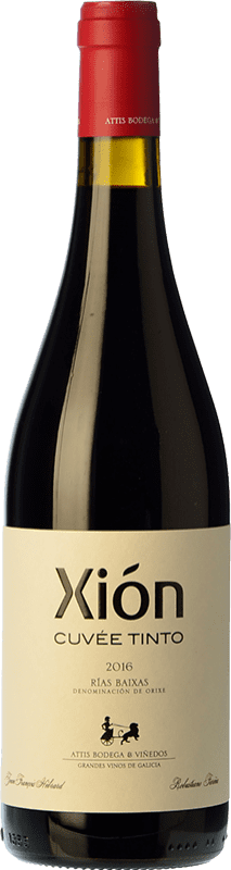 15,95 € | Красное вино Attis Xión Cuvée Tinto Дуб D.O. Rías Baixas Галисия Испания Sousón, Espadeiro, Pedral 75 cl