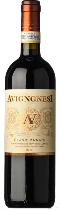 Free Shipping | Red wine Avignonesi Grandi Annate D.O.C.G. Vino Nobile di Montepulciano Tuscany Italy Prugnolo Gentile 75 cl