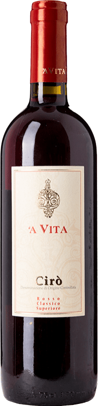 Free Shipping | Red wine 'A Vita Rosso Classico Superiore D.O.C. Cirò Calabria Italy Gaglioppo 75 cl