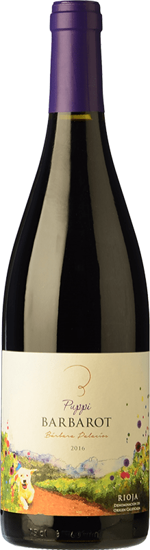 Бесплатная доставка | Красное вино Montenegro Puppi Barbarot Дуб D.O.Ca. Rioja Ла-Риоха Испания Tempranillo — Темпранильо, Merlot — Мерло 75 cl