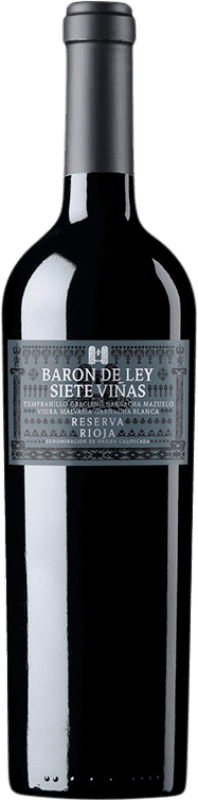 28,95 € | Vin rouge Barón de Ley 7 Viñas Réserve D.O.Ca. Rioja La Rioja Espagne Tempranillo, Grenache, Graciano, Mazuelo, Viura, Malvasía 75 cl