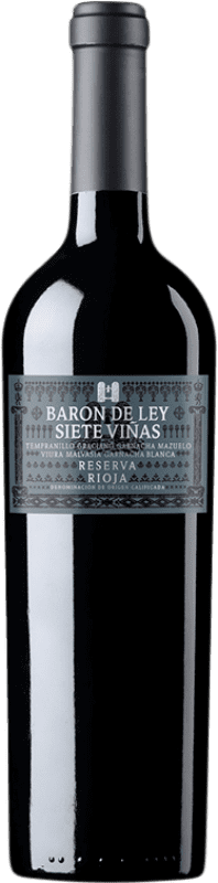 27,95 € | Красное вино Barón de Ley 7 Viñas Резерва D.O.Ca. Rioja Ла-Риоха Испания Tempranillo — Темпранильо, Garnacha — Гренаш, Graciano — Грасиано, Mazuelo — Масуэло, Viura — Виура, Malvasia — Мальвасия 75 cl