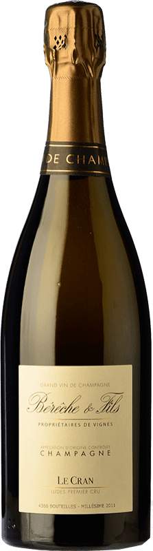 Envoi gratuit | Blanc mousseux Bérêche Le Cran Premier Cru Brut Nature A.O.C. Champagne Champagne France Pinot Noir, Chardonnay 75 cl