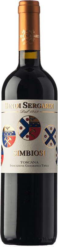 Бесплатная доставка | Красное вино Bindi Sergardi Rosso Simbiosi I.G.T. Toscana Тоскана Италия Merlot, Cabernet Sauvignon 75 cl