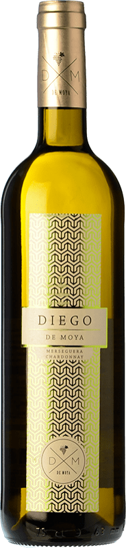7,95 € | Vino blanco Bodega de Moya Diego Crianza D.O. Utiel-Requena Comunidad Valenciana España Chardonnay, Merseguera 75 cl