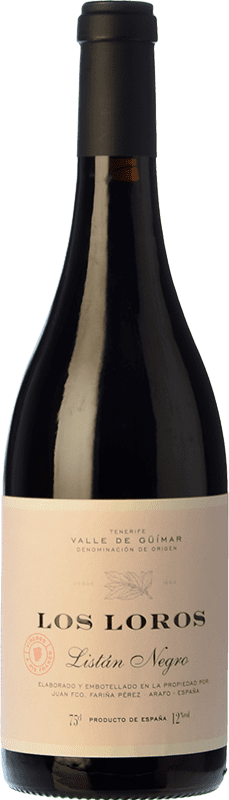 Envío gratis | Vino tinto El Borujo Los Loros Roble D.O. Valle del Güímar Islas Canarias España Listán Negro 75 cl