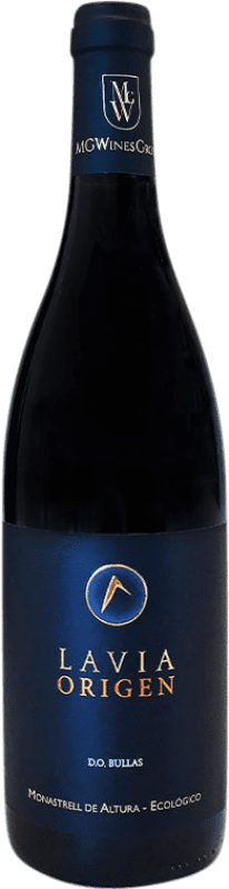 17,95 € Envío gratis | Vino Tinto Lavia Origen Crianza D.O. Bullas Eco — Ecológico