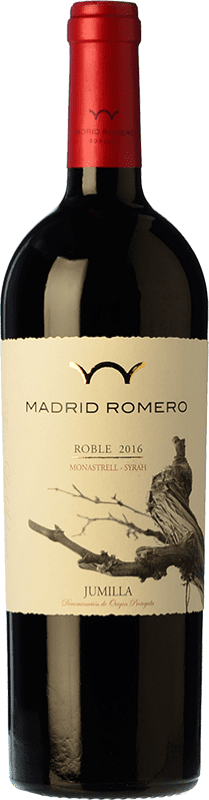 Free Shipping | Red wine Madrid Romero Oak D.O. Jumilla Castilla la Mancha Spain Syrah, Monastrell 75 cl