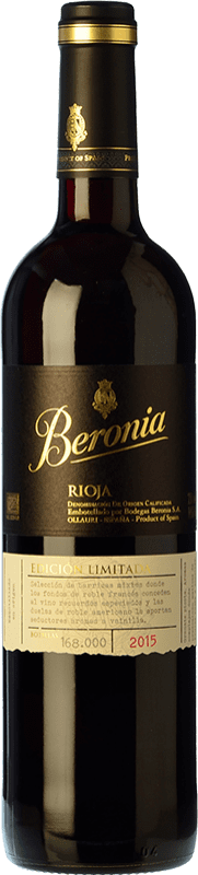 10,95 € | 红酒 Beronia Edición Limitada 岁 D.O.Ca. Rioja 拉里奥哈 西班牙 Tempranillo 75 cl