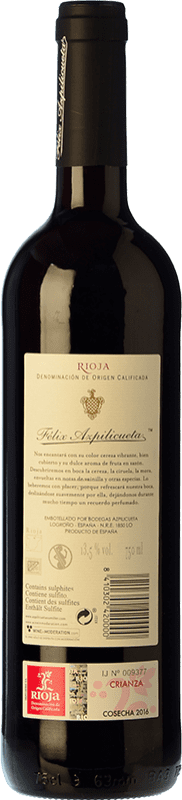 11,95 € Free Shipping | Red wine Campo Viejo Félix Azpilicueta Crianza D.O.Ca. Rioja The Rioja Spain Tempranillo, Graciano, Mazuelo Bottle 75 cl