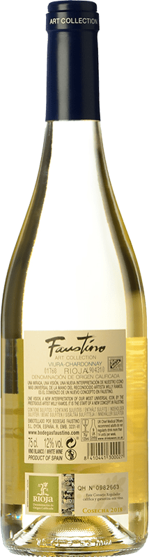 8,95 € Free Shipping | White wine Faustino Faustino Art Collection Viura Chardonnay D.O.Ca. Rioja The Rioja Spain Viura, Chardonnay Bottle 75 cl