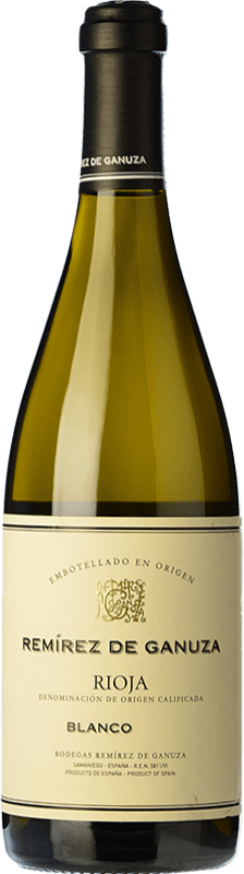 28,95 € | White wine Remírez de Ganuza Blanco Fermentado en Barrica Aged D.O.Ca. Rioja The Rioja Spain Grenache, Viura, Malvasía 75 cl