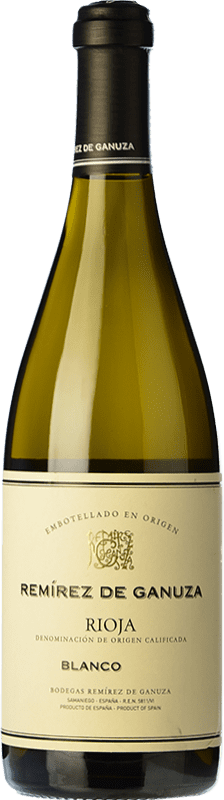 29,95 € | White wine Remírez de Ganuza Blanco Fermentado en Barrica Aged D.O.Ca. Rioja The Rioja Spain Grenache, Viura, Malvasía Bottle 75 cl