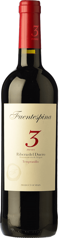 7,95 € | Vino Rosso Fuentespina 3 Meses Rovere D.O. Ribera del Duero Castilla y León Spagna Tempranillo 75 cl