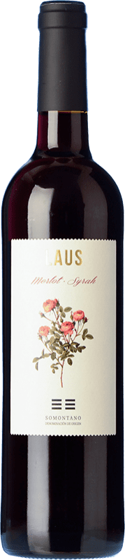 Envío gratis | Vino tinto Laus Tinto Joven D.O. Somontano Aragón España Merlot, Syrah 75 cl