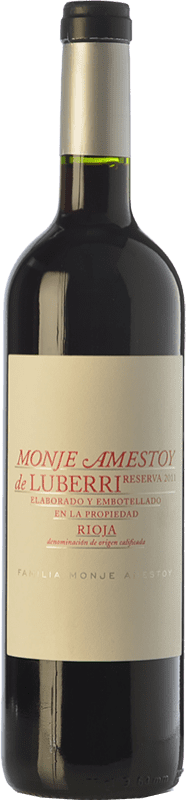 Бесплатная доставка | Красное вино Luberri Резерв D.O.Ca. Rioja Ла-Риоха Испания Tempranillo, Cabernet Sauvignon 75 cl