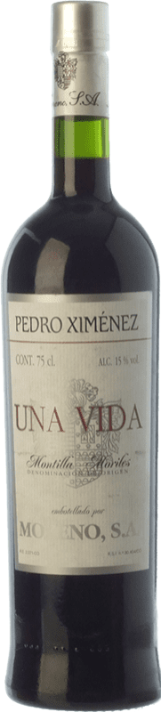 Бесплатная доставка | Сладкое вино Moreno Una Vida D.O. Montilla-Moriles Андалусия Испания Pedro Ximénez 75 cl