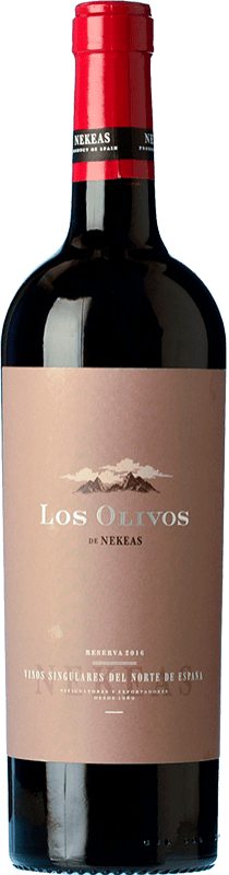 13,95 € Free Shipping | Red wine Nekeas Los Olivos Reserva D.O. Navarra Navarre Spain Merlot, Cabernet Sauvignon Bottle 75 cl