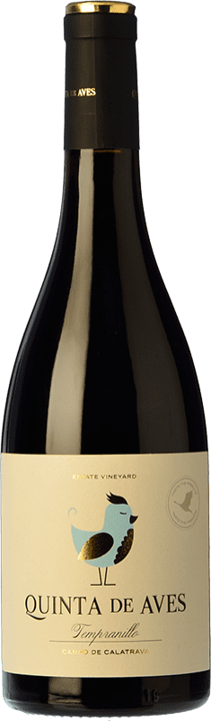 Free Shipping | Red wine Quinta de Aves Oak I.G.P. Vino de la Tierra de Castilla Castilla la Mancha Spain Tempranillo 75 cl