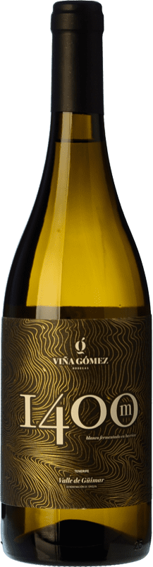 Spedizione Gratuita | Vino bianco Viña Gómez 1400M Blanco Barrica Crianza D.O. Valle del Güímar Isole Canarie Spagna Listán Bianco 75 cl