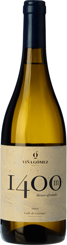 Envío gratis | Vino blanco Viña Gómez 1400M Blanco Afrutado Crianza D.O. Valle del Güímar Islas Canarias España Moscatel de Alejandría, Listán Blanco 75 cl