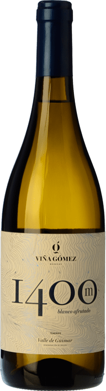 Free Shipping | White wine Viña Gómez 1400M Blanco Afrutado Aged D.O. Valle del Güímar Canary Islands Spain Listán White, Muscat 75 cl