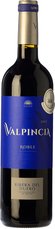 Бесплатная доставка | Красное вино Valpincia Дуб D.O. Ribera del Duero Кастилия-Леон Испания Tempranillo 75 cl