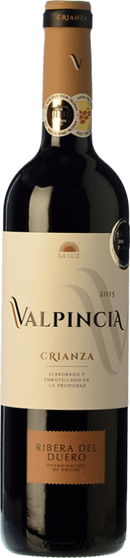 Free Shipping | Red wine Valpincia Aged D.O. Ribera del Duero Castilla y León Spain Tempranillo 75 cl