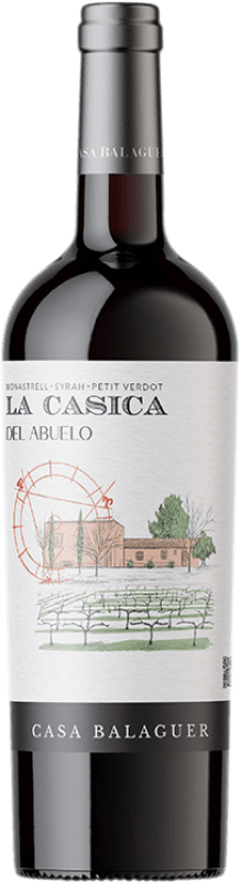 Envío gratis | Vino tinto Vinessens La Casica del Abuelo Roble D.O. Alicante Comunidad Valenciana España Syrah, Monastrell, Petit Verdot 75 cl