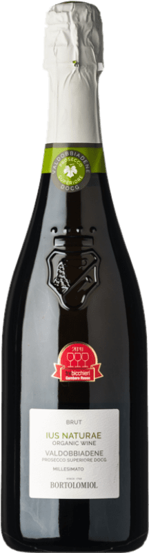 19,95 € | 白スパークリングワイン Bortolomiol Ius Naturae Brut D.O.C.G. Prosecco di Conegliano-Valdobbiadene ベネト イタリア Glera 75 cl