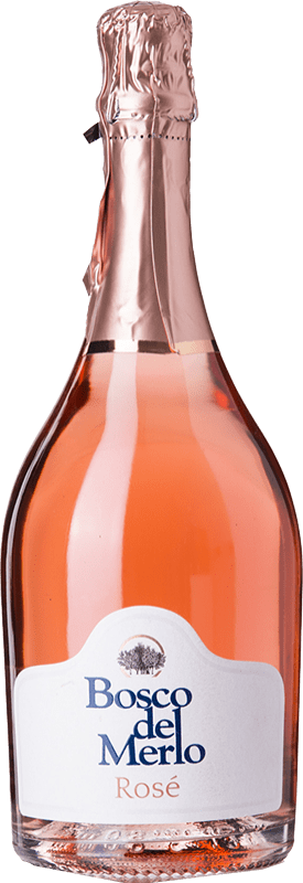 Envio grátis | Espumante rosé Bosco del Merlo Rosé Brut I.G.T. Friuli-Venezia Giulia Friuli-Venezia Giulia Itália Bacca Vermelha 75 cl