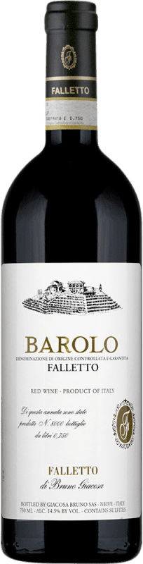 302,95 € | Vino rosso Bruno Giacosa Falletto D.O.C.G. Barolo Piemonte Italia Nebbiolo 75 cl