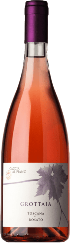Free Shipping | Rosé wine Caccia al Piano Rosato Grottaia I.G.T. Toscana Tuscany Italy Syrah, Petit Verdot 75 cl
