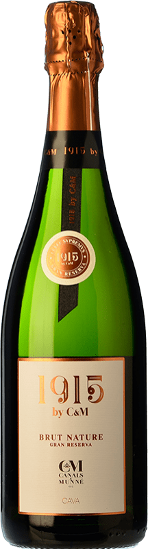 24,95 € | White Sparkling Wine Canals & Munné Brut Nature Grand Reserve D.O. Cava Spain Pinot Black, Xarel·lo 75 cl