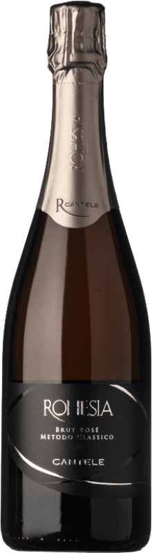 24,95 € | Rosé Sparkling Wine Cantele Metodo Classico Rhoesia Rosé Brut I.G.T. Puglia Puglia Italy Negroamaro 75 cl