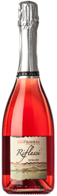 Envio grátis | Espumante rosé Sant'Andrea Riflessi Rosato Extradry Extra Seco I.G.T. Lazio Lácio Itália Aleático 75 cl