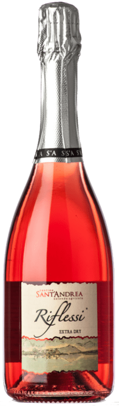 Free Shipping | Rosé sparkling Sant'Andrea Riflessi Rosato Extradry Extra Dry I.G.T. Lazio Lazio Italy Aleático 75 cl
