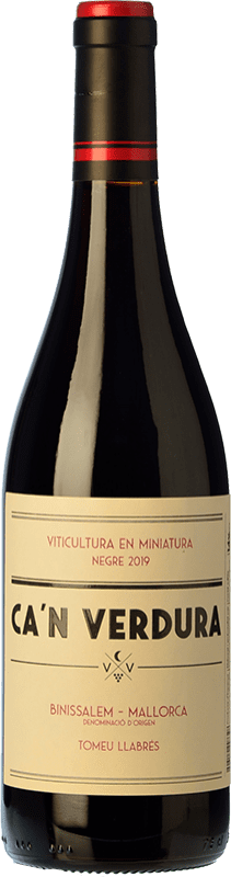 Free Shipping | Red wine Ca'n Verdura Oak D.O. Binissalem Majorca Spain Merlot, Monastrell, Callet, Mantonegro 75 cl
