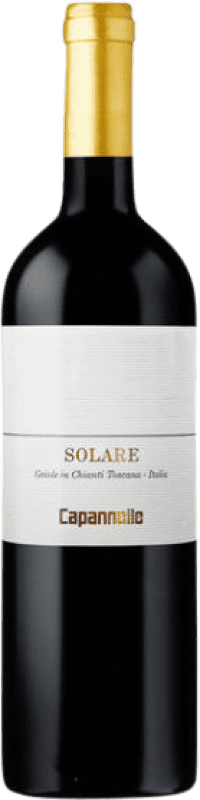 62,95 € | Red wine Capannelle Rosso Solare I.G.T. Toscana Tuscany Italy Sangiovese, Malvasia Black Bottle 75 cl