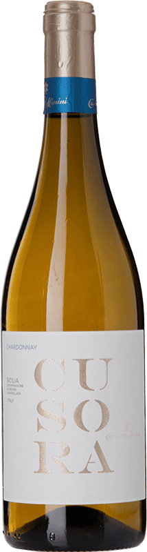 Бесплатная доставка | Белое вино Caruso e Minini Cusora D.O.C. Sicilia Сицилия Италия Chardonnay 75 cl