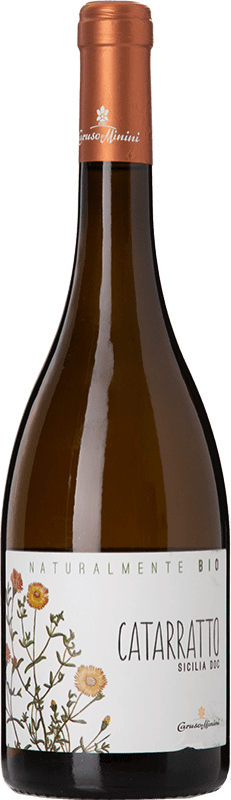 Envio grátis | Vinho branco Caruso e Minini Naturalmente Bio D.O.C. Sicilia Sicília Itália Catarratto 75 cl