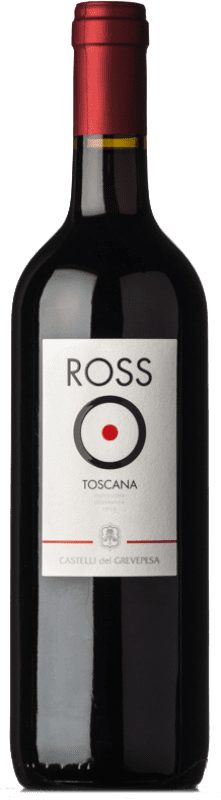 Бесплатная доставка | Красное вино Castelli del Grevepesa Ross O I.G.T. Toscana Тоскана Италия Sangiovese, Bacca Red, Bacca White 75 cl