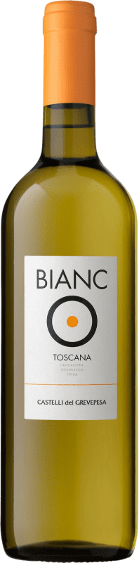 Envio grátis | Vinho branco Castelli del Grevepesa Bianc O I.G.T. Toscana Tuscany Itália Trebbiano, Chardonnay 75 cl