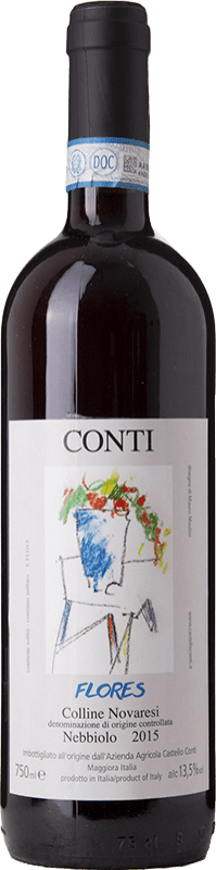 19,95 € 送料無料 | 赤ワイン Castello Conti Flores D.O.C. Colline Novaresi 