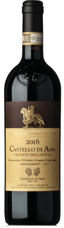 196,95 € | Red wine Castello di Ama Gran Selezione Bellavista D.O.C.G. Chianti Classico Tuscany Italy Sangiovese, Malvasia Black Bottle 75 cl